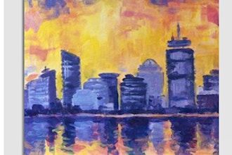 Paint Nite: Abstract Boston Reflection